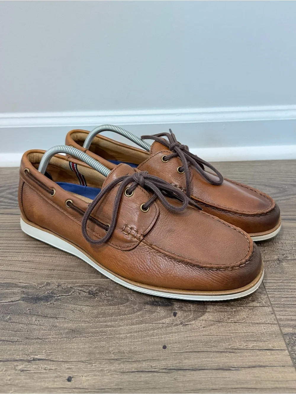 Florsheim Brown Leather Boat Shoes Men’s Size 10M